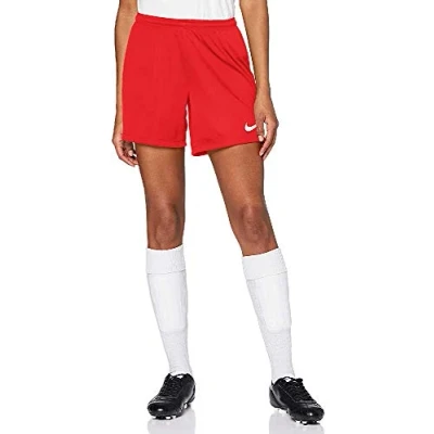 Image of Nike Women Park II Knit Shorts University Red/White, M