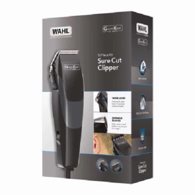 Image of GroomEase by Wahl Sure Cut Clipper, Hair Clippers for Men, Corded Clippers, Men&#039;s Professional Quality, Home Haircutting Kit, Versatile Styling