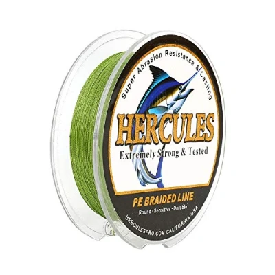 Image of Hercules Super Strong 100M 109 Yards Braided Fishing Line 40 LB Test for Saltwater Freshwater PE Braid Fish Lines 4 Strands Army Green, 40LB (18.1KG), 0.32MM