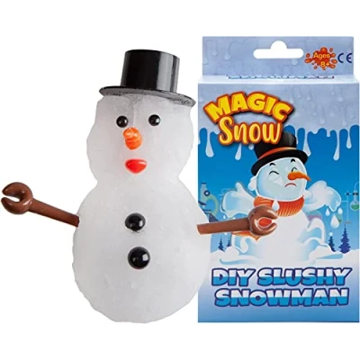 Image of VFM DIY Slushy Snowman Kit Festive Fun Xmas Indoor Activity for Kids Make Your Own Magic Snow At Home Christmas Set includes Moulds &amp; Accessories