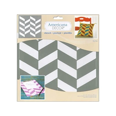 Image of DecoArt Americana Decor Stencil Zig Zag, None, Extra Large, One Size