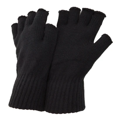 Image of FLOSO Mens Fingerless Winter Gloves (Dark Grey) One Size