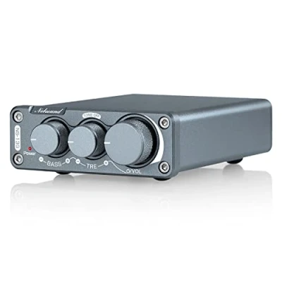 Image of Nobsound NS 13G Hi Fi Stereo Amplifier 2 Channel Audio Receiver, Mini Class D Integrated Power for Speakers, 100Wx2 TPA3116 Chip, with Treble Bass Control