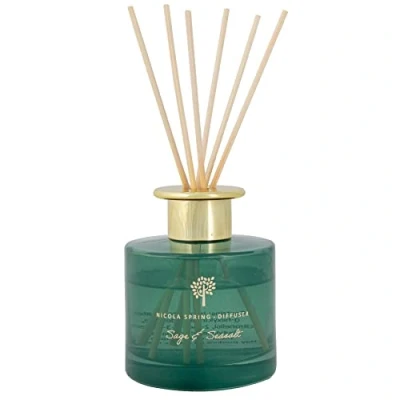 Image of 200ml Sage &amp; Seasalt Glass Reed Diffuser By Nicola Spring