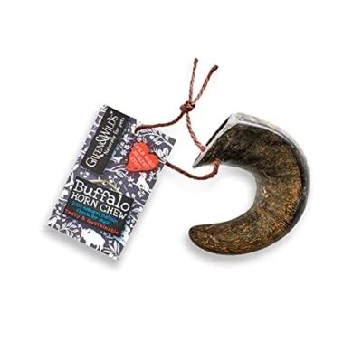 Image of Green &amp; Wilds Eco Friendly Natural Dog Chew Buffalo Horn Small
