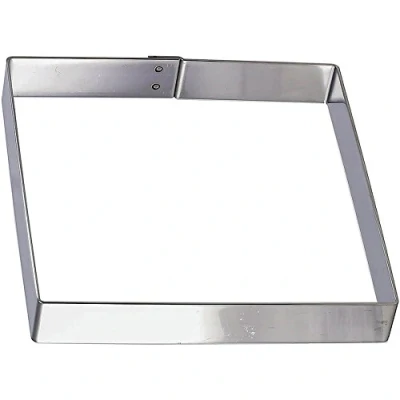 Image of Matfer Bourgeat 371108 Square Cake Frame, Silver
