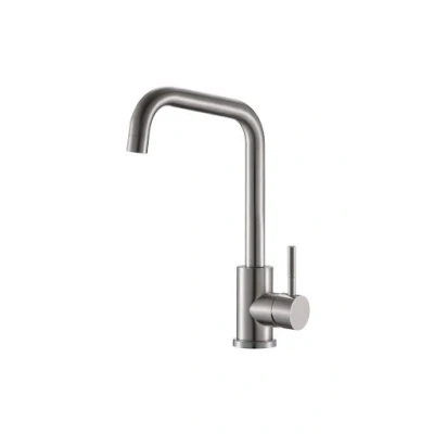 Image of Reginox Salina BN Single Lever Square Neck Brushed Nickel Kitchen Mixer Tap