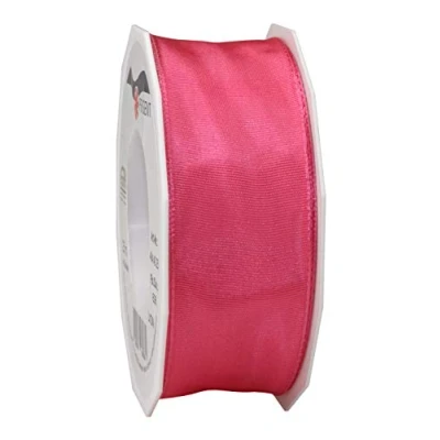 Image of Präsent Lyon Wired Taffeta Ribbon Coral 40 mm Width, 25 m Length