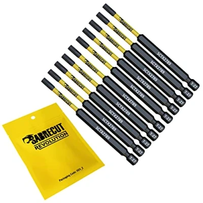 Image of 10 x SabreCut SCTX2789_10 89mm T27 TX27 Magnetic Impact Screwdriver Driver Bits Set Torx Heavy Duty Compatible with Dewalt Milwaukee Bosch Makita and More