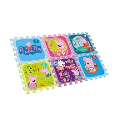 Image of Peppa Pig PP17002 Kids Licensing KD Play Mats and Gyms, Multicolor, 6 Count (Pack of 1) Peppa, Various, Unidad (Paquete de