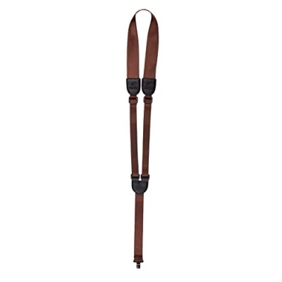 Image of Ortega Guitars Soundhole Guitar Strap Adjustable for Acoustic Nylon Straps Hook Series Nylon, Brown (OGSHK BR)