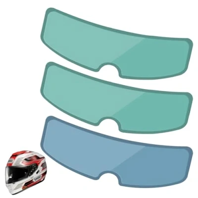 Image of Kighdel Anti Fog for Helmet Visor 3 Pcs Clear Film Universal PET Motorbike Visors Suitable All Non Fixed Open Face and Full Helmets