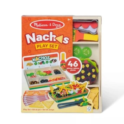 Image of Melissa &amp; Doug Nachos Wooden Play Food Set for Kids