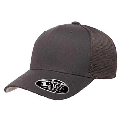Image of Flexfit Men&#039;s 110 Mesh Trucker Hat, Black, One Size