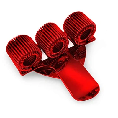 Image of EDUCATES Minimalist Pen Holder Single, Red Ideal for Professionals, High Glossy Finish, Stainless Steel, Lightweight, 1