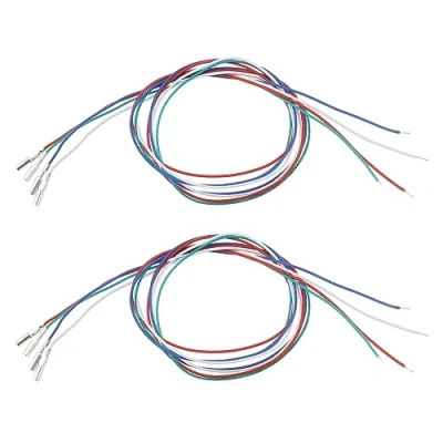 Image of Be In Your Mind 2 Sets(8PCS) Cartridge Phono Cable Leads Header Wires for Turntable Headshell Replacement Accessories 35mm Length
