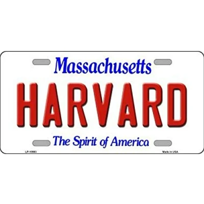 Image of New License Plate harvard massachusetts state background novelty Sign 15x30 CM