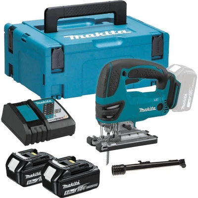 Image of Makita DJV180RTJ 18V Li ion LXT Jigsaw Complete with 2 x 5.0 Ah Batteries and Charger Supplied in a Makpac Case