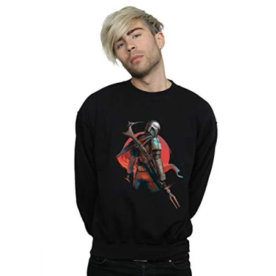 Image of Star Wars Men&#039;s The Mandalorian Blaster Rifles Sweatshirt Black Large