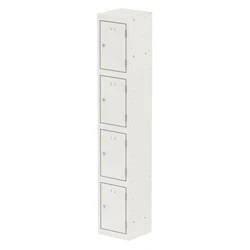 Image of Qube Locker 4 Door 1800mm High White