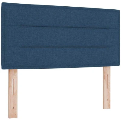 Image of vidaXL LED Headboard Lines Design Blue 90 cm Fabric