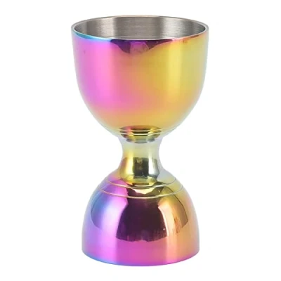 Image of Jigger for Bartending, 60/30ml Bar Cocktail Jigger, Stainless Steel Wide Opening Double Alcohol Measuring Tools Bell Style Cups Jigger(30/60ml Colorful)