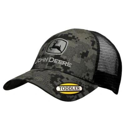 Image of John Deere Toddler Kids Digi Camo Cap Meshback Black Os