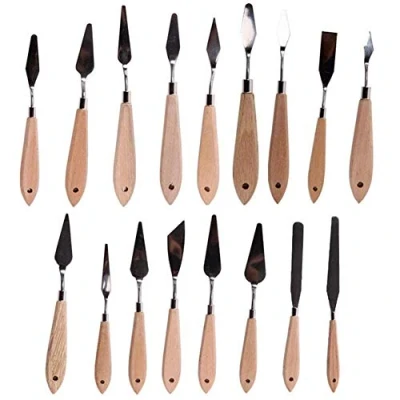 Image of ausuky Art Supply 17 Piece Artist Palette Knife Set