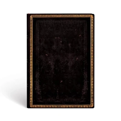 Image of Paperblanks Softcover Flexis Black Moroccan Lined Midi (130 x 180 mm), FB4443 7 (Old Leather Collection)