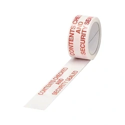 Image of Printed Tape Contents Checked Polypropylene [Pack 6]