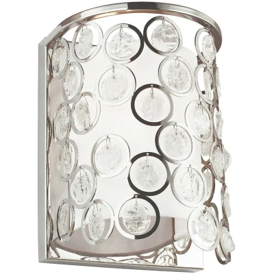 Image of Lexi 1 Light Indoor Wall Polished Nickel, E27