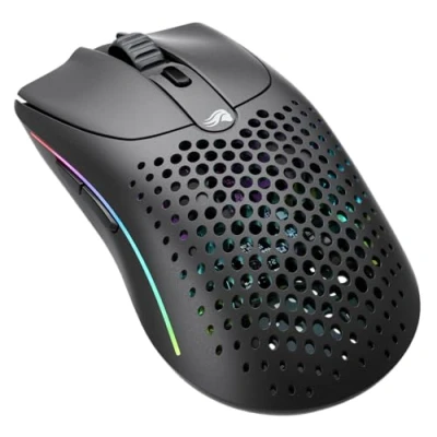 Image of Glorious Gaming Model O 2 Wireless Mouse Hybrid 2.4GHz &amp; Bluetooth Wireless, 68g Superlight, Long Battery Life, 26k BAMF 2.0 Sensor, RGB, Ambidextrous, 6 Buttons, PTFE Feet Black
