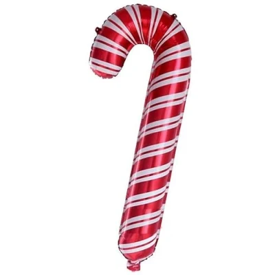 Image of Candy Cane Big Christmas Foil Balloon, 70cm (2 pack)