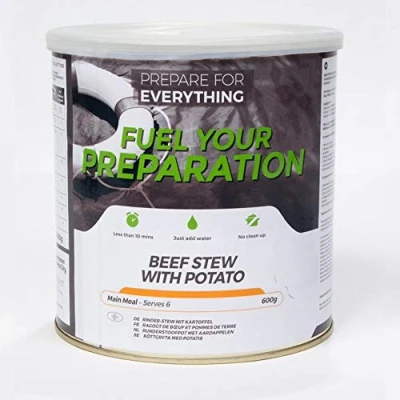 Image of Fuel Your Preparation Beef and Potato Stew Tin 6 Servings Freeze dried