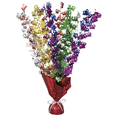 Image of Unique Party 21408 Glitz Multi coloured 16th Birthday Balloon Weight Centrepiece