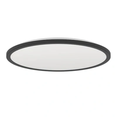Image of Eglo Connect.z Smart Home LED Bathroom Ceiling Light Rovito Z, ZigBee, app and Alexa Voice Control, Warm White Cold White, RGB, dimmable lamp, Black, IP44, Ø 50 cm