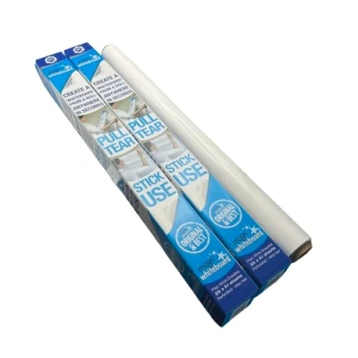 Image of 2 Rolls of Magic Whiteboard Sheets A1 Static &amp; Portable White Board for Walls, Doors, Windows, Fridges, Glass Easy Clean, Plain Dry Erase School Office. 25 per roll