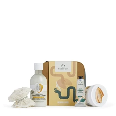 Image of The Body Shop Lather &amp; Slather Almond Milk Care Gift Set