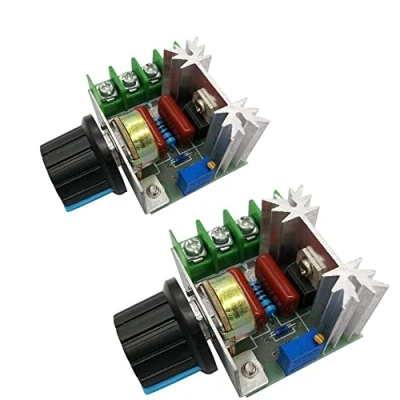 Image of Fasizi 2pcs 25A PWM AC Motor Speed Control Controller 2000W Adjustable Voltage Regulator 50 220V