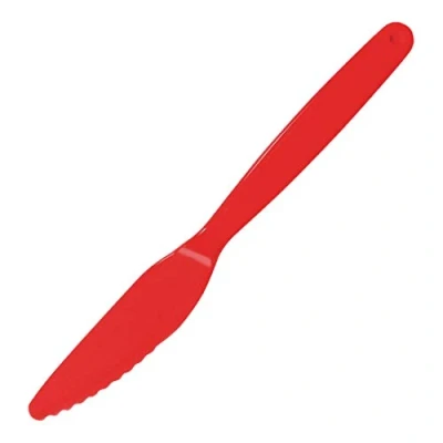 Image of Olympia Kristallon Polycarbonate Knife Red 180mm (Pack 12)
