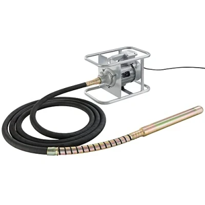 Image of Arebos Concrete Vibrator 1500 W Internal Manual Vibrating Bottle 6 m Cable Electric Flexible Shaft Continuous Operation