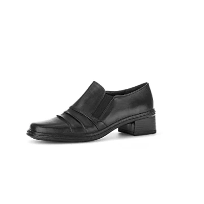 Image of Gabor Women Loafers, Ladies Slippers,Slip on Shoes,College Shoes,Loafer,Business Shoes,Black (Schwarz) / 27,39 EU 6 UK