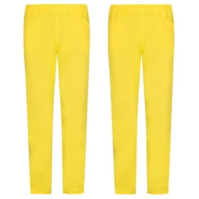 Image of MISEMIYA Set of 2 Uniforms Medical Scrub Pants Unisex Hospital Uniform Trousers Ref.8312 Large, Yellow