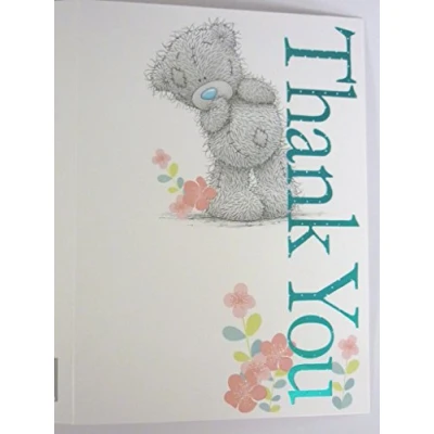 Image of Thank You Small Carte Blanche Tatty Teddy Me to Greeting Card