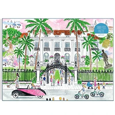 Image of Galison 9780735373952 Michael Storrings A Sunny Day in Palm Beach 1000 Piece Puzzle