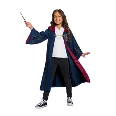 Image of Rubie&#039;s 700572M Gryffindor Fantastic Beasts Deluxe Child Robe Kids Fancy Dress, Boys, Girls, Multicolour, 5 7 Years Old