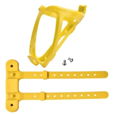 Image of zonkie Bicycle Bottle Cages, Plastic Bike Holder with Cage Mounting Base (Yellow)