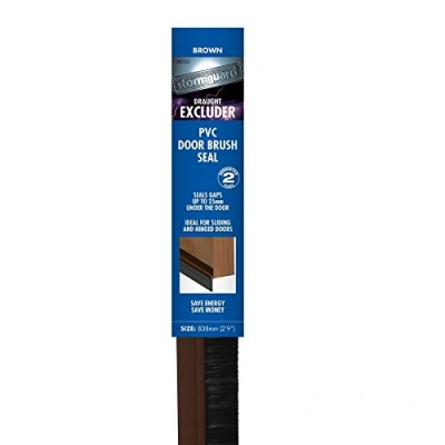 Image of STORMGUARD 02SR0200914B Brown Door Brush Strip Draught Excluder, 914mm