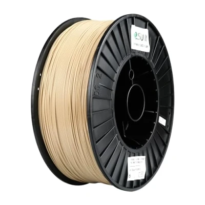 Image of eSUN PLA+ Filament 1.75mm, 3D Printer PLA Plus Filament, Printing Dimensional Accuracy +/ 0.03mm, 3KG Spool (6.6 LBS) for FDM Printers,Bone White