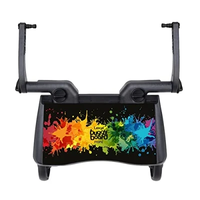 Image of New Lascal BuggyBoard Mini Special Edition Universal Board, Compatible with Over 99% of Pushchairs Ideal for Smaller Strollers (Rainbow Splash)